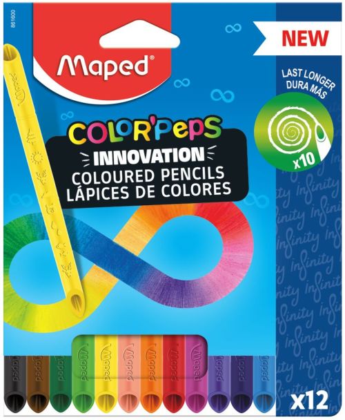 Estuche 12 lapices de colores color'peps infinity