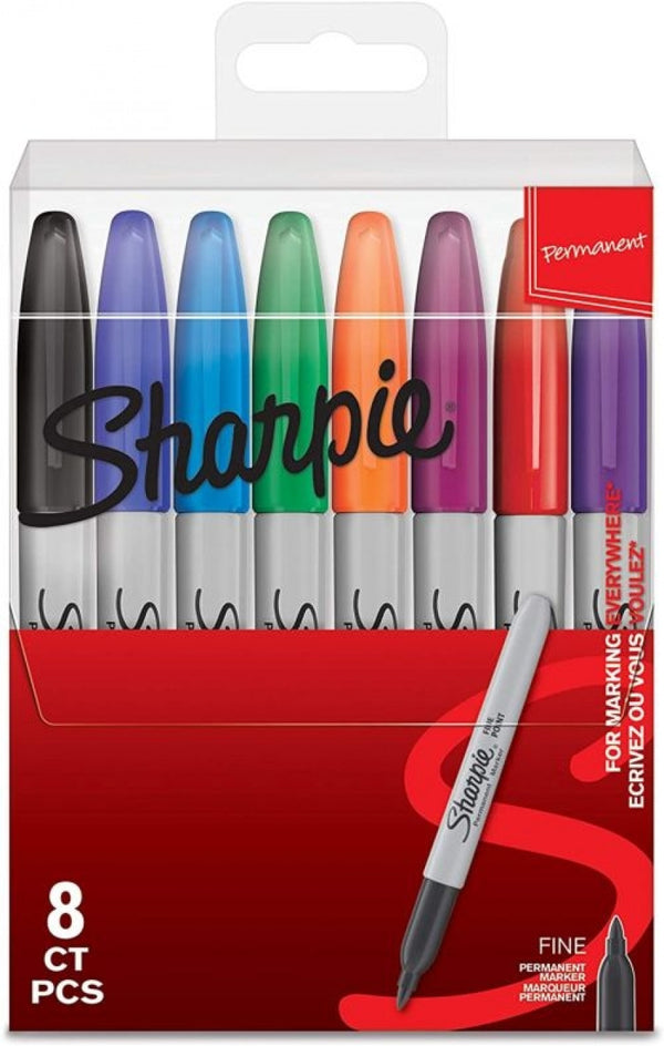Estuche 8 rotuladores sharpie punta fina colores surtidos