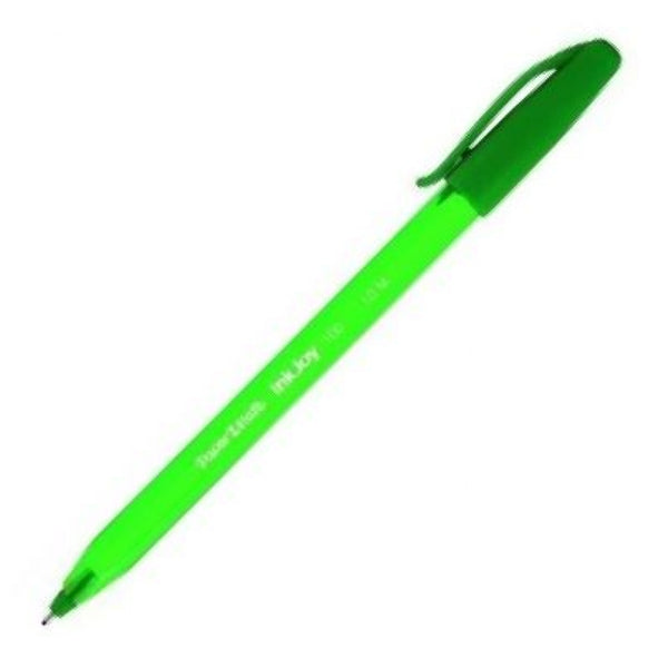 C/50 boligrafo inkjoy 100 cap verde punta media 1,0mm paper mate