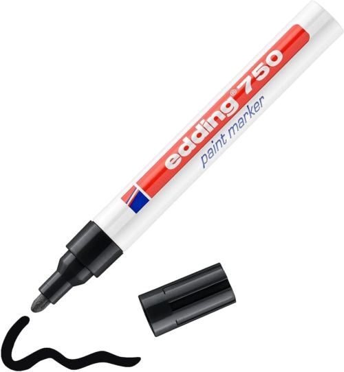C/10 ROTULADOR EDDING 750 NEGRO 01