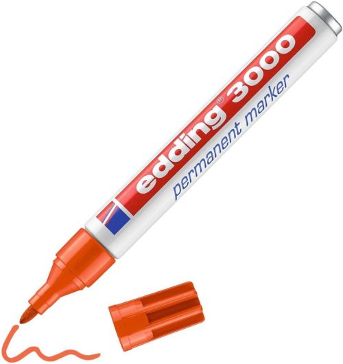 C/10 ROTULADOR EDDING 3000 NARANJA MARCADOR PERMANENTE