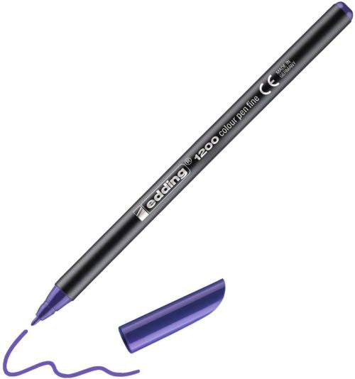 c/10 rotulador edding 1200 violeta 08 punta de fibra