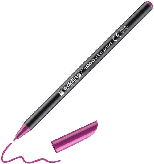 c/5 rotulador edding 1200 magenta 20 punta de fibra
