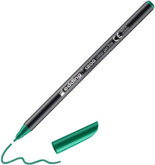 C/10 rotulador edding 1200 metalico verde 74 punta redonda 1-3mm