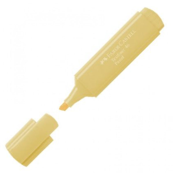 C/10 marcador fluorescente textliner 46 vainilla faber-castell