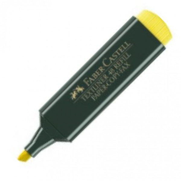 C/10 marcador fluorescente textliner 48 amarillo faber-castell