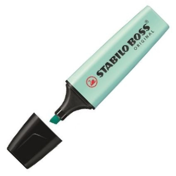 C/10 marcador fluorescente toque de turquesa pastel Stabilo Boss 70/113