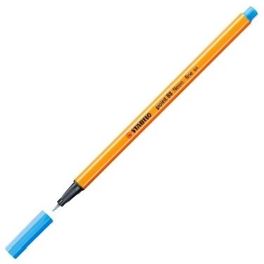 C/10 stabilo point 88 azul fluorescente nº031 punta de fibra 0,4mm