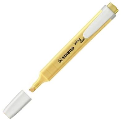 C/10 marcadores fluorescentes swing cool pastel amarillo cremoso 275/144