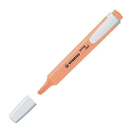 C/10 marcadores fluorescentes swing cool naranja palido 275/125