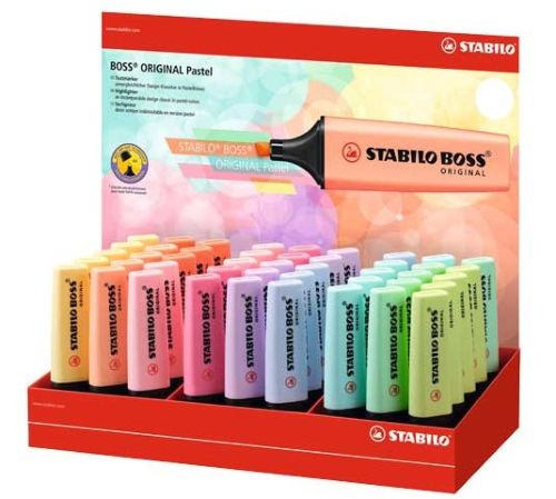 Exp 45 marcador fluorescente stabilo boss pastel