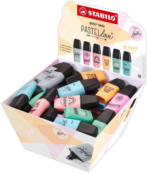 EXP 50 MARCADORES FLUORESCENTES STABILO BOSS MINI PASTEL