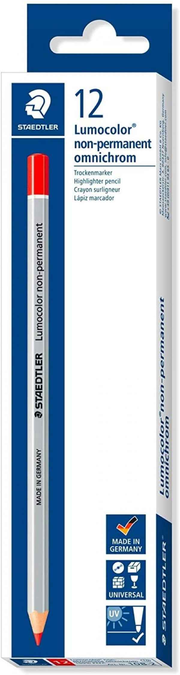 C/12 LAPICES ESPECIALES OMNICHROM 108 ROJO STAEDTLER