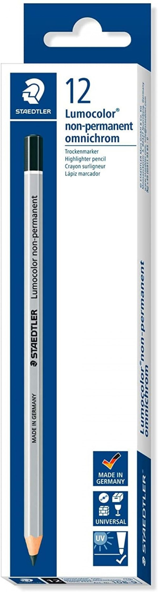 C/12 LAPICES ESPECIALES OMNICHROM 108 NEGRO STAEDTLER