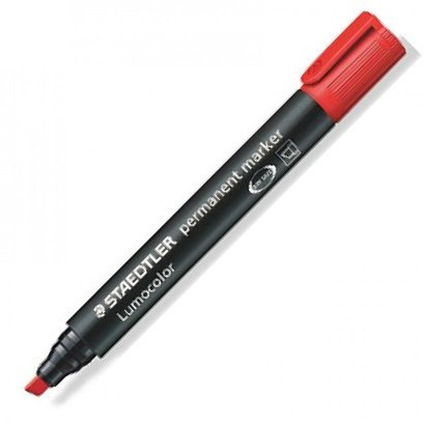 C/10 ROTULADOR LUMOCOLOR 350 ROJO PUNTA BISELADA