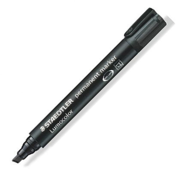 C/10 ROTULADOR LUMOCOLOR 350 NEGRO PUNTA BISELADA