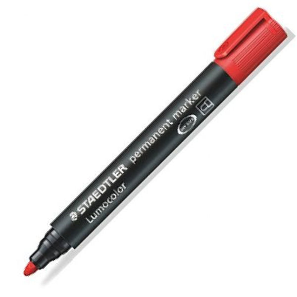 C/10 rotulador lumocolor 352 rojo punta redonda