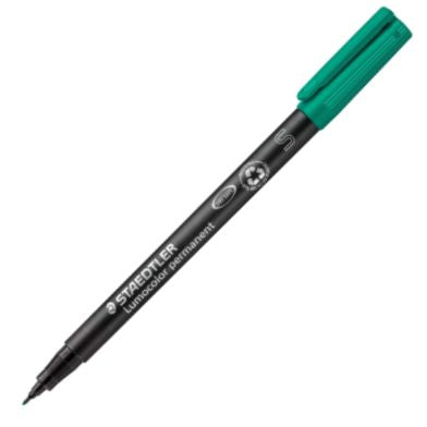 C/10 ROTULADOR LUMOCOLOR 313 VERDE PUNTA S PERMANENTE