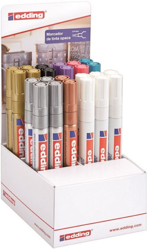 EXP 24 ROTULADOR EDDING 750 SURTIDO MARCADOR PERMANENTE