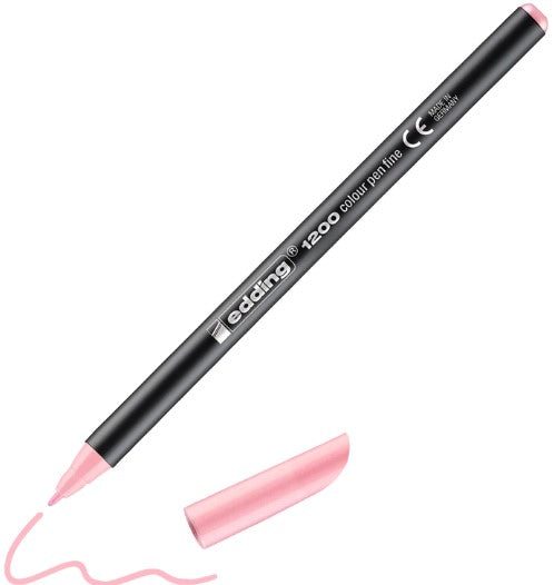 C/10 rotulador edding 1200 pastel rosa flor cerezo 58 punta de fibra