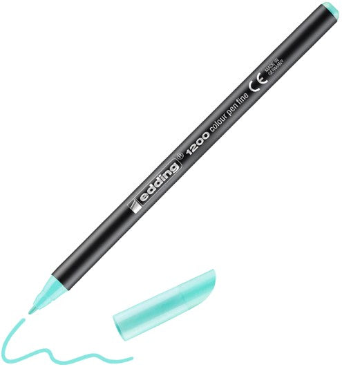 C/10 rotulador edding 1200 pastel verde menta suave 88 punta de fibra