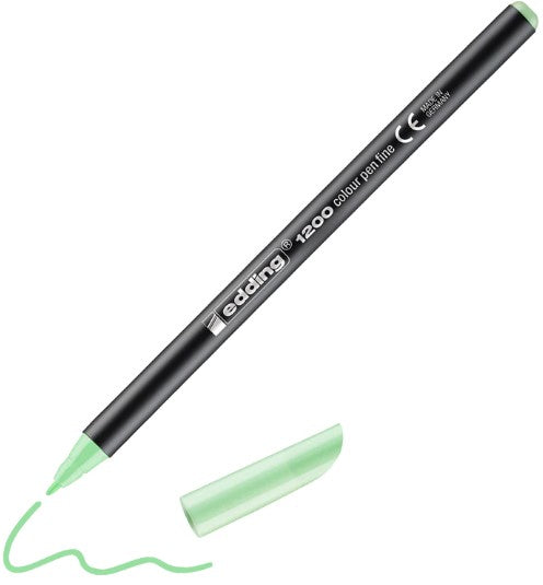 C/10 rotulador edding 1200 pastel verde manzana 89 punta de fibra