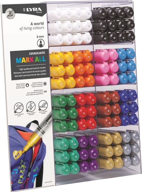 Exp 192 rotuladores lyra graduate mark all 2mm colores surtidos