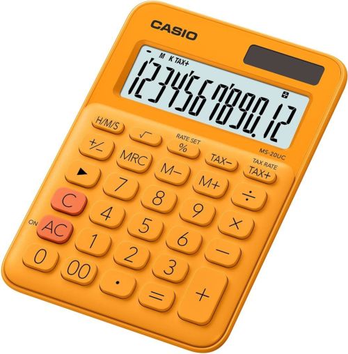 CALCULADORA SOBREMESA MS-20UC COLOR NARANJA