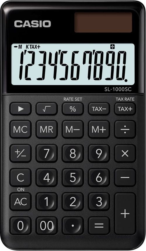 Calculadora de bolsillo sl-1000sc color negro