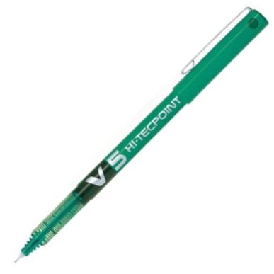 C/12 BOLíGRAFO PILOT V5 VERDE PUNTA 0,5MM