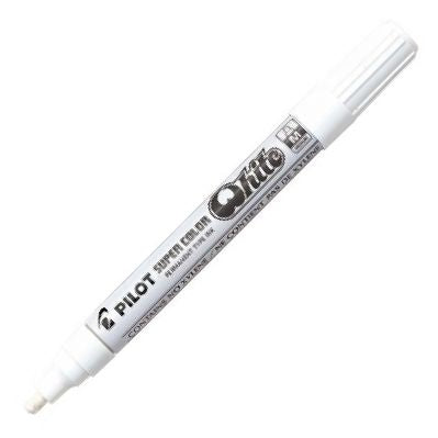c/12 rotulador super color sc blanco permanente punta m