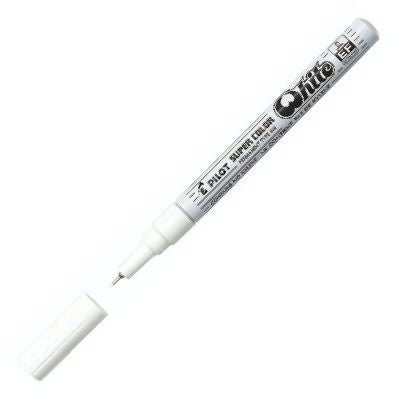 c/12 Rotulador super color sc blanco punta 1,0mm permanente extra fino