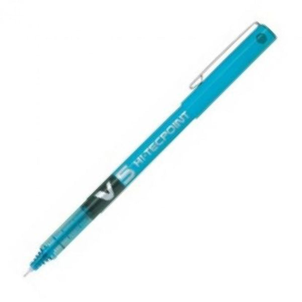 C/12 Bolígrafo pilot v5 azul cielo punta 0,5mm