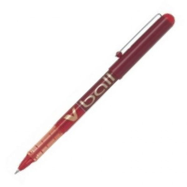 c/12 Bolígrafo Pilot V-Ball rojo punta 0,7mm