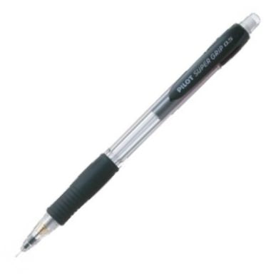 c/12 portaminas cuerpo negro supergrip h-185  0.5mm