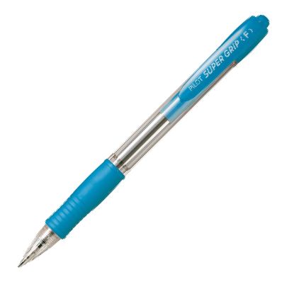 C/12 BOLIGRAFO PILOT SUPERGRIP COLOR CUERPO AZUL CLARO PUNTA 1,0MM
