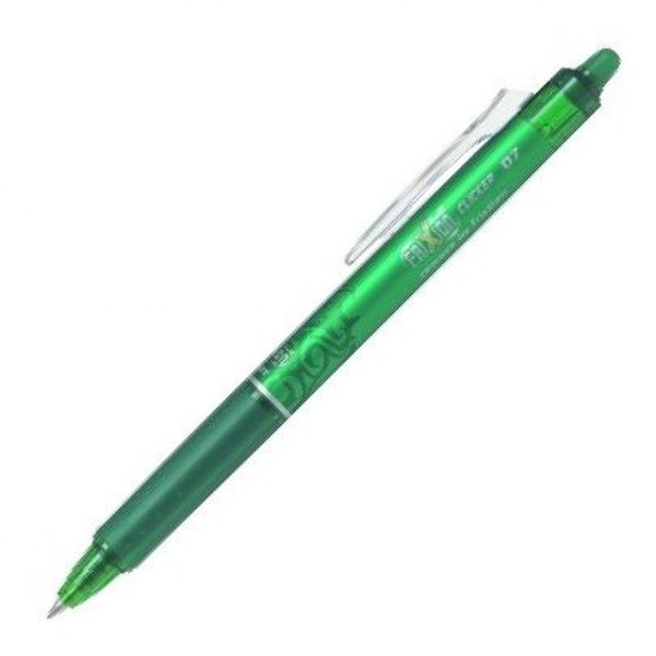 C/12 BOLIGRAFO FRIXION CLICKER BALL 0,7MM VERDE BORRABLE PILOT