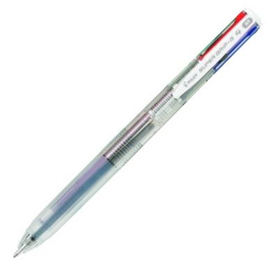 C/12 boligrafo supergrip g 4 colores cuerpo color transparente