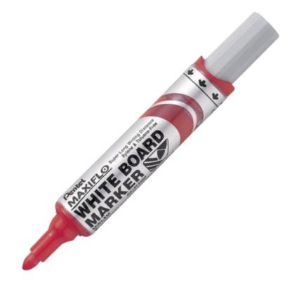 C/12 rotulador para pizarra blanca maxiflo m punta gruesa color rojo