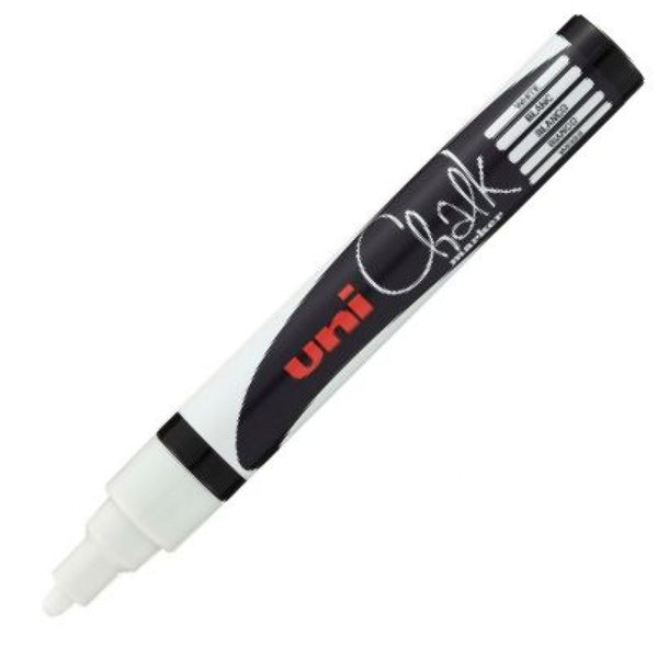 ROTULADOR TIZA LIQUIDA BLANCO UNI-CHALK MARKER PWE 5M