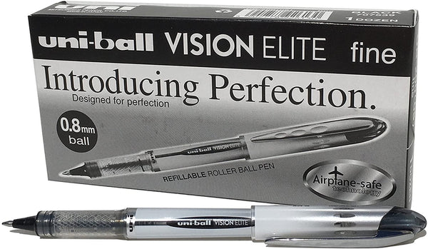 C/12 ROLLERBALL TINTA GEL UB-200 VISION ELITE 0,8MM NEGRO
