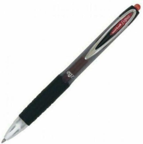 C/12 boligrafo uni-ball signo 207 rojo 0,7mm