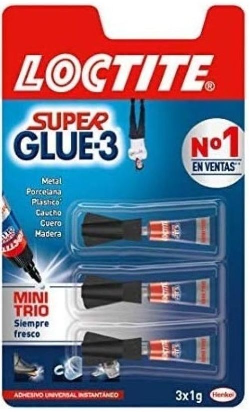 C/24 BLISTER TUBOS SUPER GLUE-3 MINI TRIO 1G (MONODOSIS)