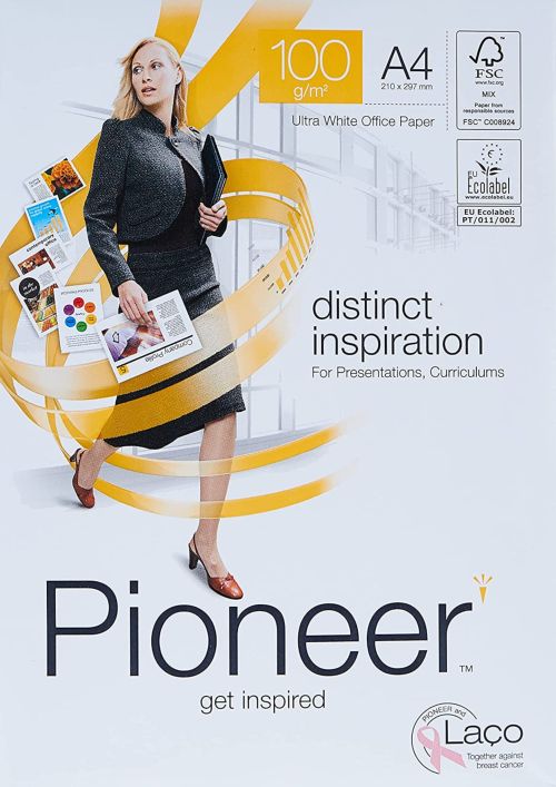 C/10 paquete 250 hojas a4 100g pioneer