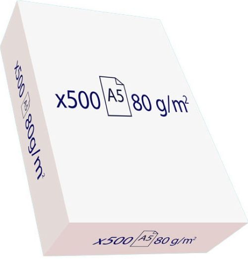 C/10 PAQUETE 500 HOJAS A5 80G WHITE BOX PAPER