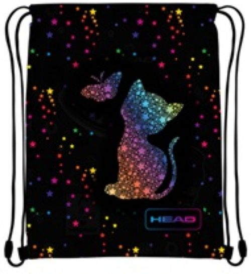 SACO PLANO HEAD GOLDEN EFFECT RAINBOW KITTY AD1