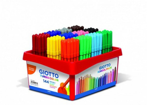 PACK 144 ROTULADORES GIOTTO TURBO COLOR SCHOOL