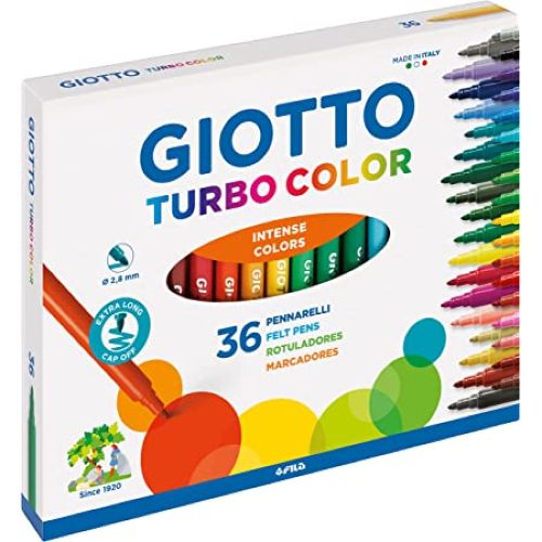 ESTUCHE 36 ROTULADORES GIOTTO TURBOCOLOR