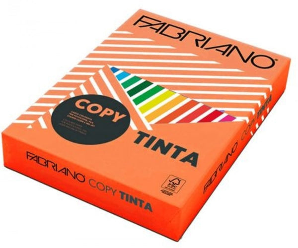PAQUETE A4 500H 80G COLOR NARANJA INTENSO FABRIANO