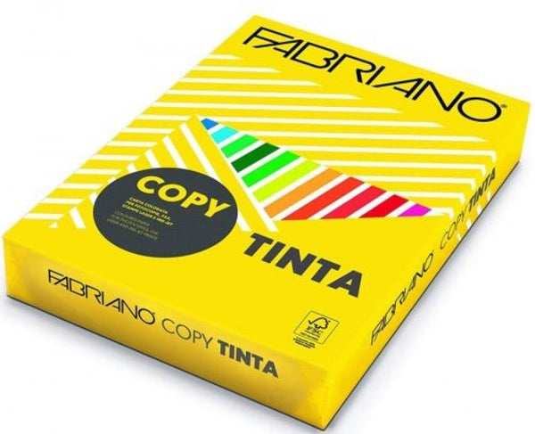 PAQUETE A4 500H 80G COLOR INTENSO AMARILLO FABRIANO